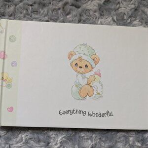 Hallmark Precious Moments Vintage Teddy Bear Everything Wonderful Baby Album